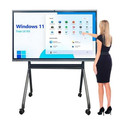 China 3840x2160 4K-Bildschirmpanele 65 Zoll Interaktives Touchscreen Whiteboard mit Software und 178° H/V Blickwinkel zu verkaufen