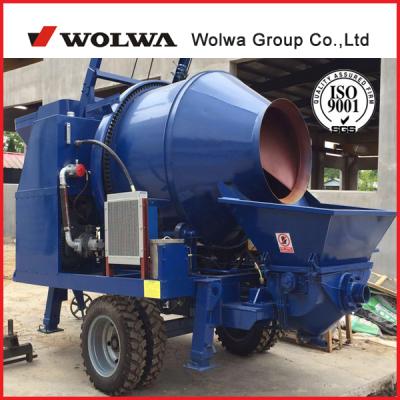 China small concrete mixer and pump with 30 cubic meter per hour 400L for sale