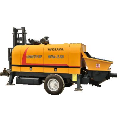 China Farms manufacture direct concrete pump HBTS40-12-62R with double open hydraulic loops for sale for sale