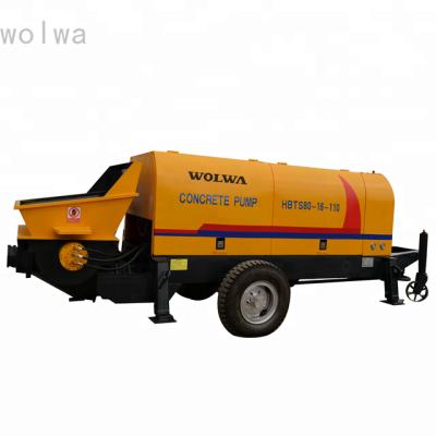 China Farms China wolwa supplied concrete pumping machine and concrete mixer HBTS80-16-110 for sale