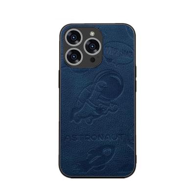 China New Anti-fall TPU+PC Phone Case Embossed Astronaut Two In One Phone Case For IPhone 13pro IPhone Series for sale