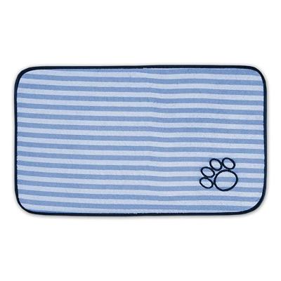 China Anti-Static Stripe Cute Dog Cat Bowl Mat Non-Stick Food Pad Waterproof Cushion for sale