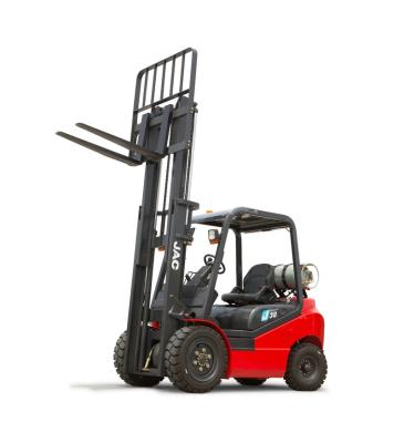 China JAC Hotels 3 Ton Propane LPG Forklift With Nissan K25 Engine For South American for sale