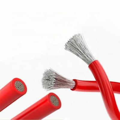 China Twisted Wire Highly Flexible 24AWG Tinned Copper Coated Silicone Rubber Insulated Electric Cable for sale