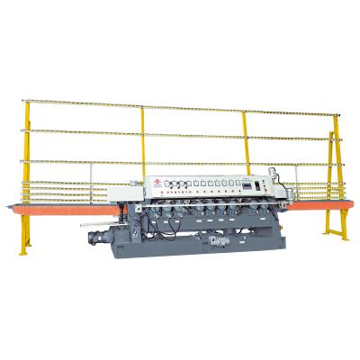 China Construction works 10 Motor Economical Glass Straight Line Beveling Machine for sale