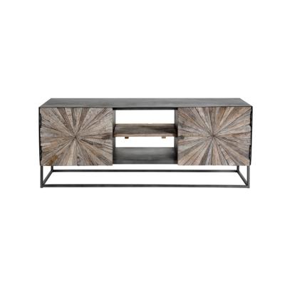 China Vintage Industrial Elm Wood Color Customed Cabinet Solid Wood Antique Sideboard for sale