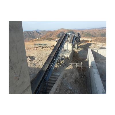 China Construction works Easy Maintenance Large Capacity PVC Conveyor Belt Conveying System for sale