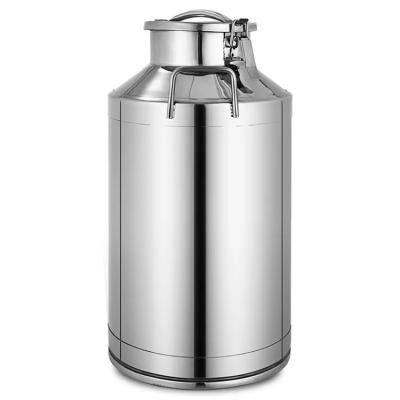 China lid type Stainless Steel Milk Container , OEM Ss Milk Can 50L for sale