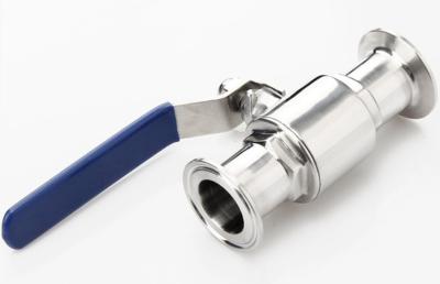 China S/S 304 /316 Manual Tri Clamp Ball Valve , SS304 Two Way Stainless Steel Ball Valve for sale
