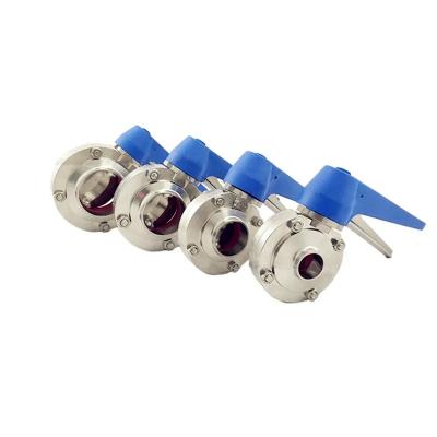 China Multi Position Stainless Butterfly Valve , Food Grade Manual Butterfly Valve for sale