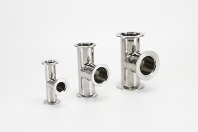 China SS304 KF Vacuum Fittings Equal Tee customizable harmless Industrial for sale