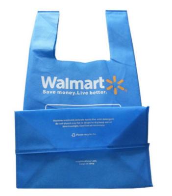 China 40gsm eco eco friendly u cut non woven t shirt vest bag in shaped t shirt for sale