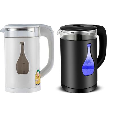 China Health Rotation Top Electric Glass Pot Household Kettle 360 Degree Base Quick Kettle for sale