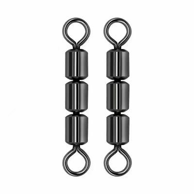 China High Speed Process Wholesale Fishing Tackle Accessories Electroplating Drums Three Rolling Rotating Bulk Packing Metal Fishing for sale