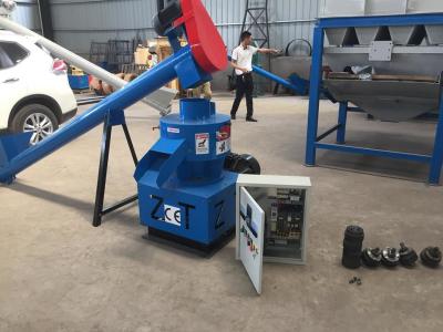 China LSKJ250 biomass wood pellet mill 380v/50hz/15kw 300-400kg per hour for Poland client for sale
