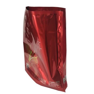 China Cartons White Aluminum Foil Bags Resealable Zip Lock Stand Pouches Heat Seal Food Packaging Bag For Grains Tea Candy Storage for sale