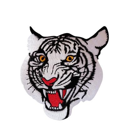 China Custom Embroidered Tiger Viable Patches No MOQ For Patches Tiger for sale