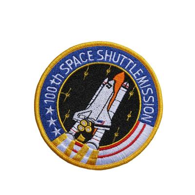 China Viable Custom Embroidery Patch For Apparel No Minimum Order Quantity Iron On NASA Embroidered Patches for sale
