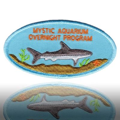 China Sustainable High Quality Heat Transfer Patches Custom Embroidered Patches Embroidery Badge For Apparel for sale