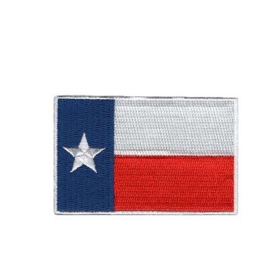 China Sustainable Texas USA State Flag Patches Iron On Embroidery State Patches For All US States for sale