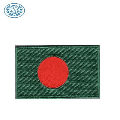 China Bangladesh Flag Embroidered Patch The Flag Of Asian Countries for sale