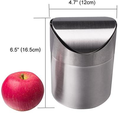 China Sustainable Stainless Steel Pedal Trash Can Step Trash Can for sale