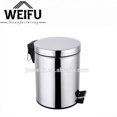 China Sustainable Metal Pedal Stainless Steel Trash Can / Waste Bin / Trash Can for sale