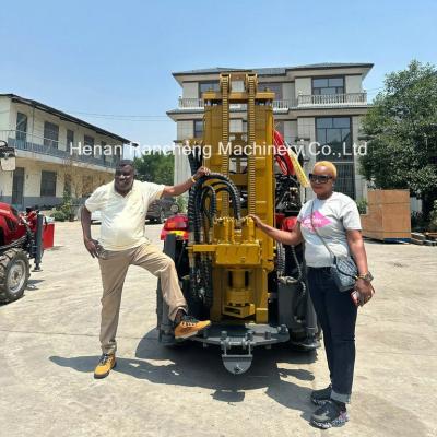 China Máquina de perforación de pozos de agua hidráulica de 200 m con 40 caballos de fuerza de tractor en venta