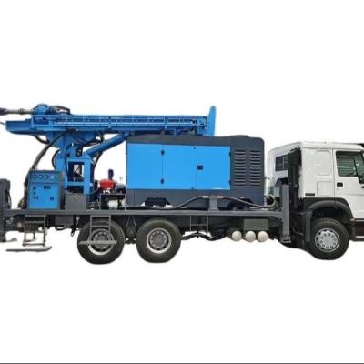 中国 280m 深さ トラック 設置 水井掘削リグ 4500-6000N.M 移動速度 販売のため