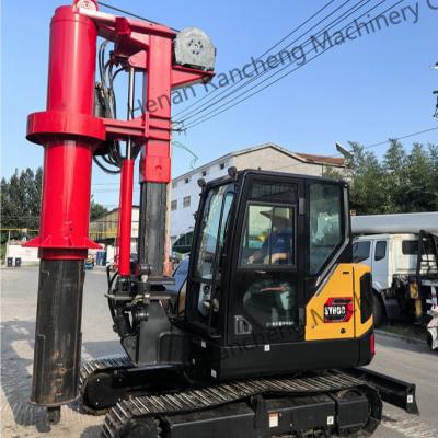 中国 RCQ-10C 水力ミニパイル掘削リグ 10m深さ10-45RPM回転速度 販売のため