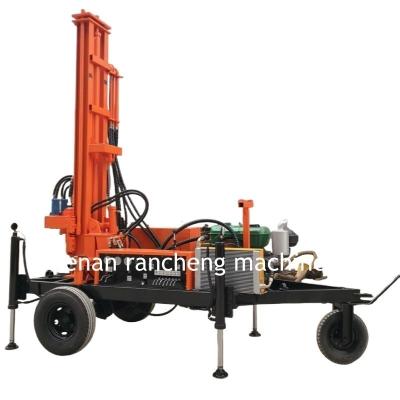 China 150-Meter Mobile Water Well Borehole Drilling Rig Powered By 32HP Diesel Engine for sale