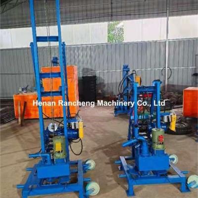 China Drill Depth 100m Electric Portable Water Well Drilling Rig Main Machine With 22HP Engine for sale