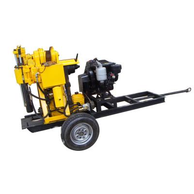 China 200m Depth Hydraulic Small Borehole Drilling Rig Mutil Functional Drilling Machine With 20HP Diesel Engine for sale