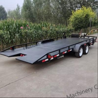 China 5t 5m*2.2m Platform Truck Semi Trailer Axle For Cargo Transport for sale