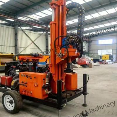 China Full Hydraulic Wheels Type Diesel Water Well Borehole RCS200W Small Drilling Rig Machine For Sale for sale