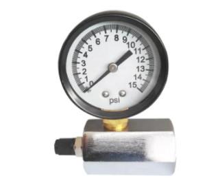 中国 空気テストLPGガス ポンプの圧力計0-100PSI 1/4