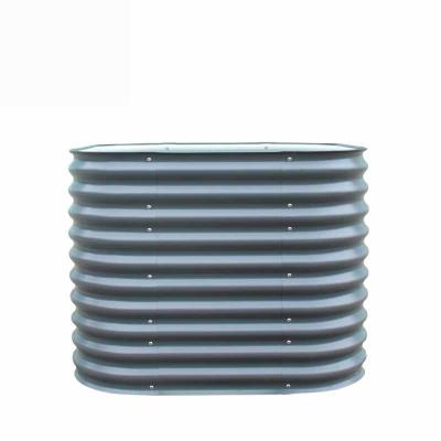 China Oval Outdoor Garden Raised Planter Box Metal galvanized raised bed kits 3.4*3.4*2.66 Ft for sale