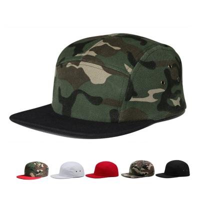 China Outdoor Camo Blank 5 Panel Camp Cap Camouflage Gorras Wholesale Camper Hat for Men Women for sale