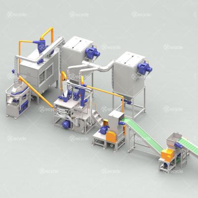 China E Waste Treatment Metal Scrap Recycling Machine for Customerized Production Line for sale