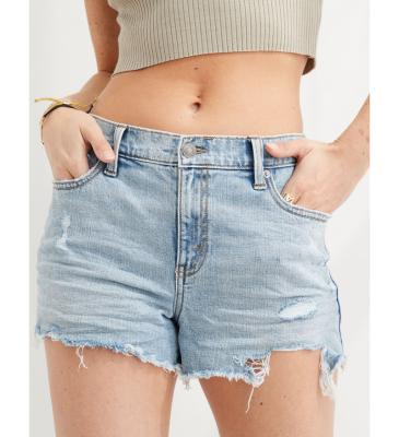 China Breathable Ripped Jeans Shorts Casual Women Zipper High Waist Shorts Women Jean Women Jeans Shorts for sale