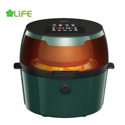 China Visual Visible Innovative Design Window Air Frying Oven Roasting No Oil Electric 8 L Large Capacity Easy Clean Defrost Deep Air Fryer for sale