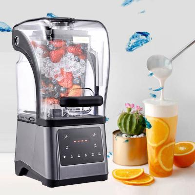 China Multifunctional High Speed Powerful Powerful Blender Ice Crusher Commercial Industrial Food Processor OEM Heavy Duty Mixer With Anti Noise Cover for sale