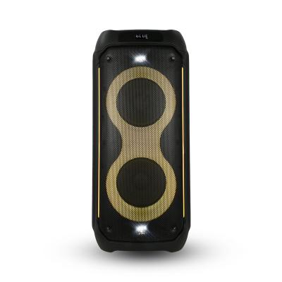 China LED Flashing light Feiyang New Dual 8 inch caixa de som wireless 80W RMS TWS guitar input profissional partybox 710 for sale