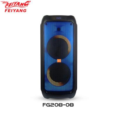 China LED Flashing light FEIYANG PartyBox 1000 Powerful 80W Altavoz portatil party speaker with lead-acid battery for sale