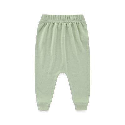 China 2022 New Baby Cotton Anti-wrinkle Elastic Yarn Soft And Comfortable 100% Organic Pants for sale