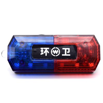 China Aluminum base+PC dome New Factory Wholesale Rechargeable Shoulder Mounted Red Blue Strobe Patrol Traffic Strobe Warning Shoulder Light for sale