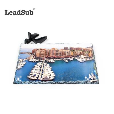 China Europe Dye Sublimation Blank Slate Printable Stone Photo Frame for sale
