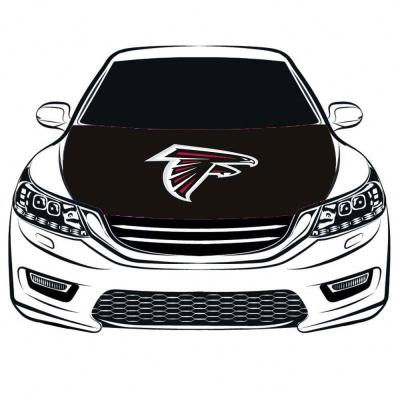 China Hanging Customize Advertising Car Hood Cover / Engine Flag for sale