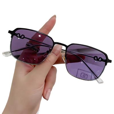 China For Reading Glasses 8254 New Retro Vintage Metal Glass Optical Frame Anti Blue Light Glasses Hot Photochromic Computer Unisex Glasses for sale