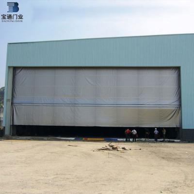 China Best Service Modern Horizontal Fabric Door Curtain Shed Door for sale